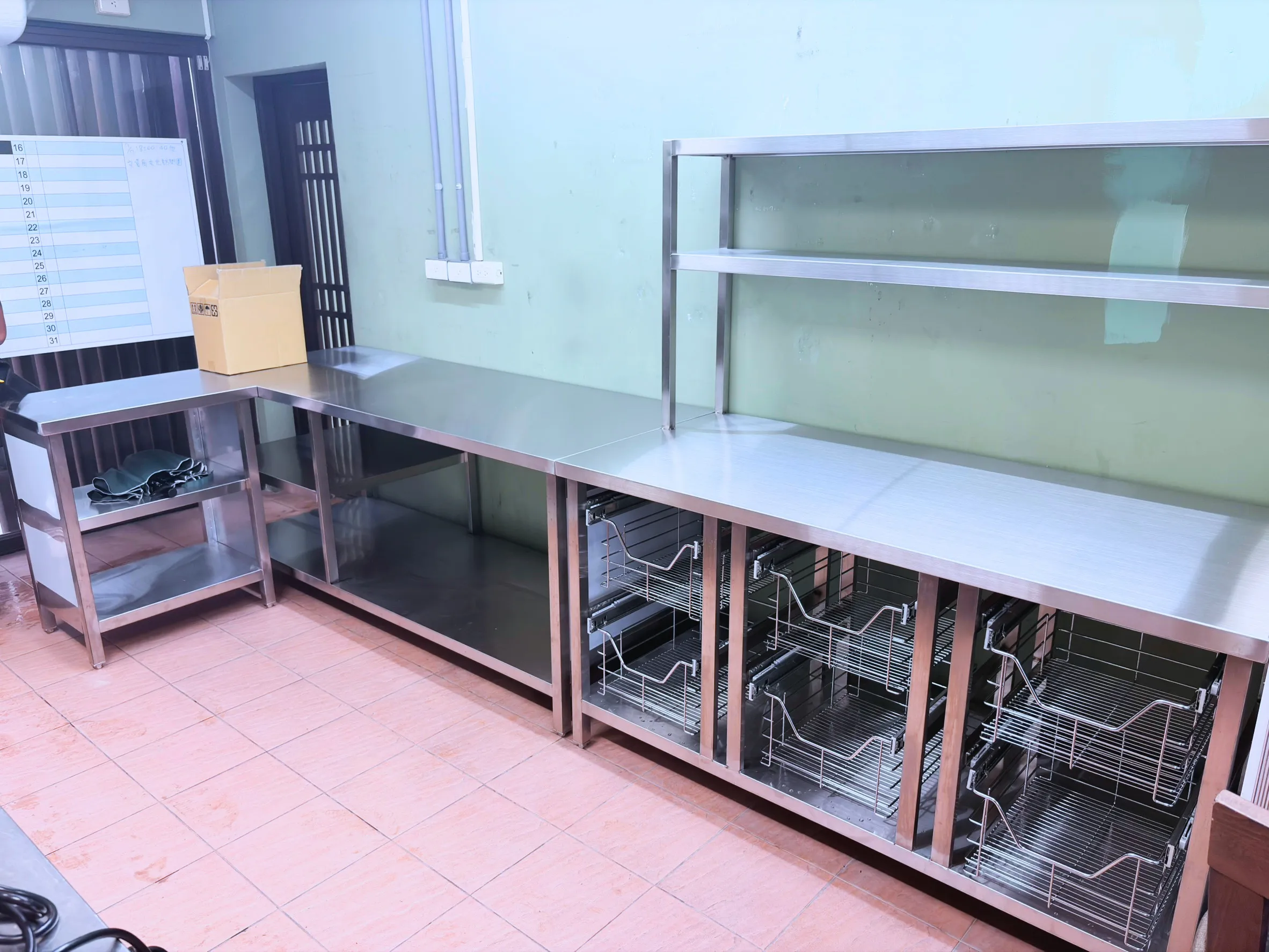 祥鉞製作的不鏽鋼工作檯